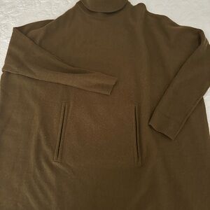 Garnet Hill women’sOlive brown Turtleneck Sweater